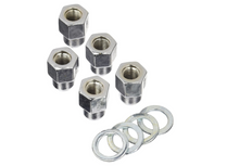 Carica l&#39;immagine nel visualizzatore di Gallery, Weld Open End Lug Nuts w/Centered Washers 1/2in. RH - 5pk.