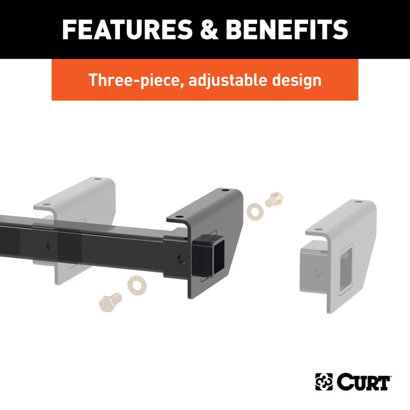 Curt Adjustable RV Trailer Hitch 2in Receiver (Up to 51in Frames)