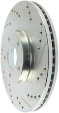 Laden Sie das Bild in den Galerie-Viewer, StopTech Select Sport Select Sport Nissan Slotted and Drilled Left Front Rotor