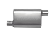 Charger l&#39;image dans la galerie, Gibson CFT Superflow Offset/Offset Oval Muffler - 4x9x13in/2.25in Inlet/2.25in Outlet - Stainless
