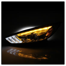Cargar imagen en el visor de la galería, Spyder 15-18 Ford Focus Projector Headlights - Seq Turn Light Bar - Chrome PRO-YD-FF15-LBSEQ-C