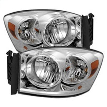 गैलरी व्यूवर में इमेज लोड करें, Xtune Dodge Ram 1500 06-08 / Ram 2500/3500 06-09 Amber Crystal Headlights Chrome HD-JH-DR06-AM-C
