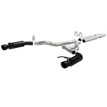 Cargar imagen en el visor de la galería, MagnaFlow Cat-Back 15-16 Ford Mustang 5.0L V8 Competition SS 3in Dual Split Rear 4.5in Black Tips