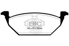 Carica l&#39;immagine nel visualizzatore di Gallery, EBC 98-99 Volkswagen Beetle 2.0 Ultimax2 Front Brake Pads