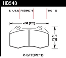 Charger l'image dans la galerie, Hawk 08-10 Chevrolet Cobalt / HHR HPS 5.0 Front Brake Pads