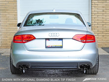Load image into Gallery viewer, AWE Tuning Audi B8 A4 3.2L Touring Edition Exhaust - Quad 90mm (3.54in) Diamond Black Tips