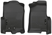 Carica l'immagine nel visualizzatore di Gallery, Husky Liners 2015 Ford Expedition/Lincoln Navigator WeatherBeater Front Black Floor Liners - 2to4wheels