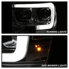 Carica l&#39;immagine nel visualizzatore di Gallery, Spyder Dodge Ram 1500 06-08 V2 Projector Headlights - Light Bar DRL - Chrome (PRO-YD-DR06V2-LB-C)