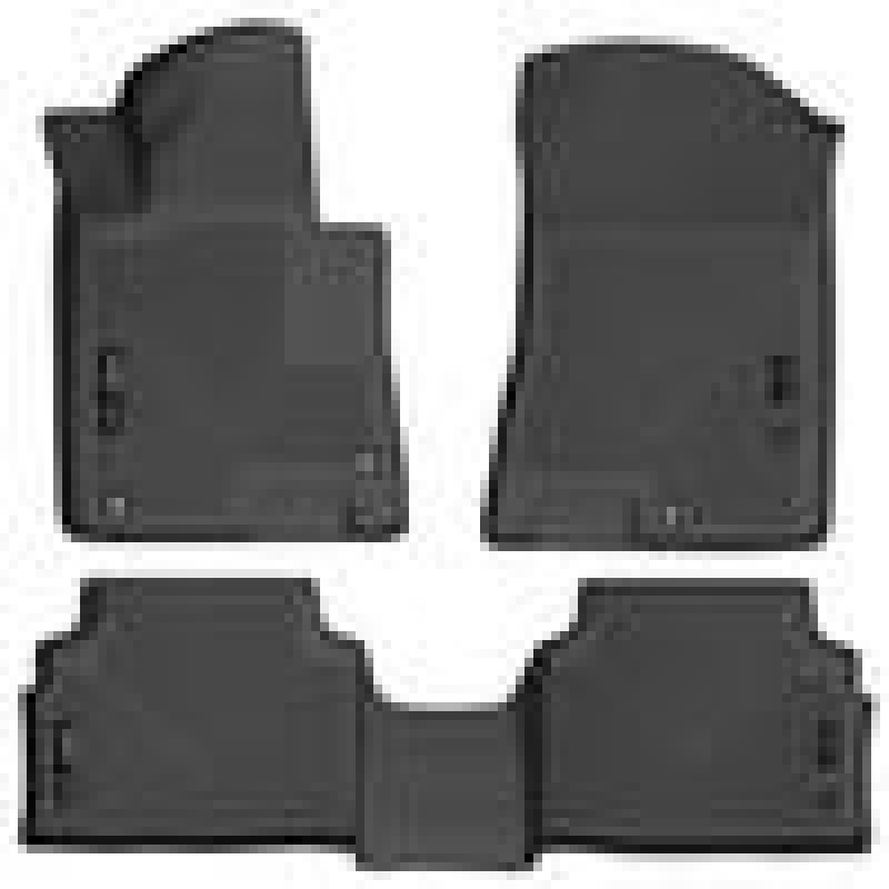 Husky Liners 20-21 Hyundai Sonata / 2021 Kia K5 Weatherbeater Front & 2nd Seat Floor Liners - Black - 2to4wheels