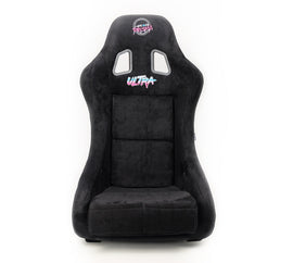 NRG FRP Bucket Seat ULTRA Edition - Medium (Black Alcantara/Gold Glitter Back)