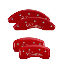 Cargar imagen en el visor de la galería, MGP Front set 2 Caliper Covers Engraved Front MGP Red finish silver ch