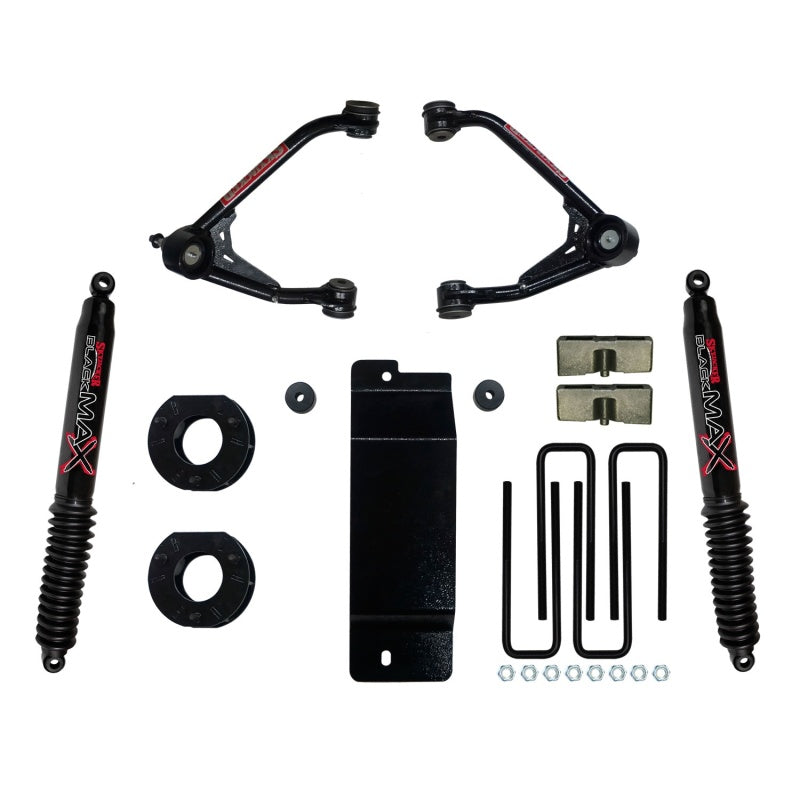 Skyjacker 07-13 GM 1500 4WD 3.5-4in UCA Lift Kit w/Rear Black Max B8500 Shocks