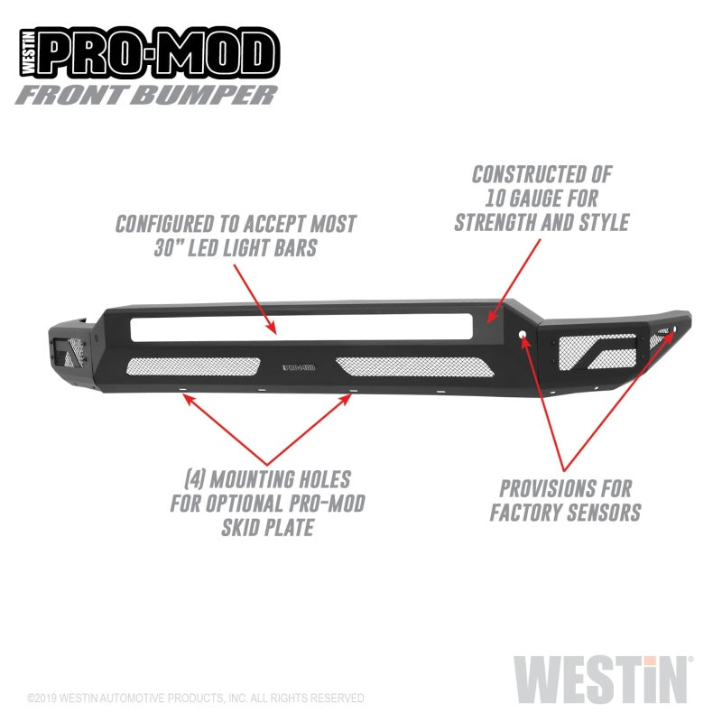 Westin 2020 Chevrolet Silverado 2500/3500 Pro-Mod Front Bumper - 2to4wheels
