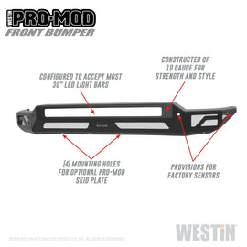 Westin 2020 Chevrolet Silverado 2500/3500 Pro-Mod Front Bumper - 2to4wheels