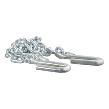 Load image into Gallery viewer, Curt 48in Safety Chain w/2 S-Hooks (5000lbs Clear Zinc)