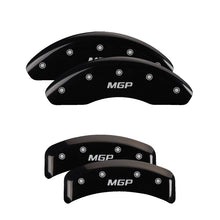 Cargar imagen en el visor de la galería, MGP Front set 2 Caliper Covers Engraved Front MGP Yellow finish black ch