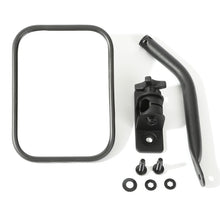 गैलरी व्यूवर में इमेज लोड करें, Rugged Ridge 97-18 Jeep Wrangler Textured Black Rectangluar Quick Release Mirror