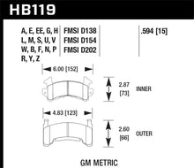 Carica l'immagine nel visualizzatore di Gallery, Hawk 1978-1979 Buick Century Custom HPS 5.0 Front Brake Pads