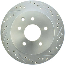 Carica l&#39;immagine nel visualizzatore di Gallery, StopTech Select Sport Nissan Slotted and Drilled Left Rear Rotor