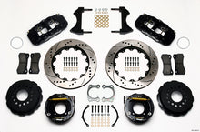 Carica l&#39;immagine nel visualizzatore di Gallery, Wilwood AERO4 Rear P-Brake Kit 14.00in Drilled Chevy 12 Bolt w/ C-Clips