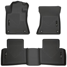 Load image into Gallery viewer, Husky Liners 2019-2020 Nissan Altima WeatherBeater Black Front &amp; Second Seat Floor Liner