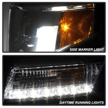 Carica l&#39;immagine nel visualizzatore di Gallery, Spyder Chevy Tahoe / Suburban 2015 -2016 Projector Headlights - DRL LED - Smoke PRO-YD-CTA15-DRL-SM