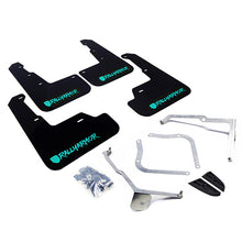 Load image into Gallery viewer, Rally Armor 15+ Subaru WRX &amp; STi Sedan Only UR Black Mud Flap w/ Teal Logo and Altered Font