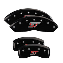 Charger l&#39;image dans la galerie, MGP 4 Caliper Covers Engraved Front &amp; Rear ST Black finish silver ch