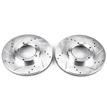 Cargar imagen en el visor de la galería, Power Stop 95-04 Toyota Tacoma Front Evolution Drilled &amp; Slotted Rotors - Pair