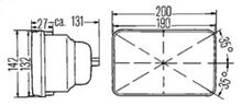 गैलरी व्यूवर में इमेज लोड करें, Hella Vision Plus 8in x 7in Sealed High Low Beam Headlamp - Single Lamp
