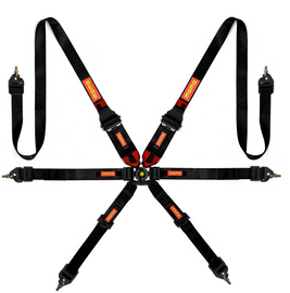 Momo Int. Camlock 6pt Clip In Restraint-Black - 2to4wheels