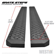 गैलरी व्यूवर में इमेज लोड करें, Westin Grate Steps Running Boards 75 in - Textured Black