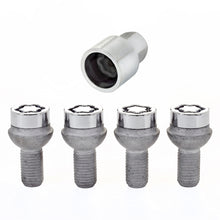 Laden Sie das Bild in den Galerie-Viewer, McGard Wheel Lock Bolt Set - 4pk. (Radius Seat) M12X1.5 / 17mm Hex / 23.3mm Shank Length - Chrome