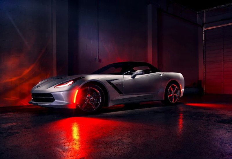 Oracle Chevrolet Corvette C7 Concept Sidemarker Set - Ghosted - Black (GBA)