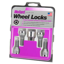 Laden Sie das Bild in den Galerie-Viewer, McGard Wheel Lock Bolt Set - 4pk. (Cone Seat) M12X1.25 / 17mm Hex / 22.0mm Shank Length - Chrome