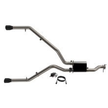 Cargar imagen en el visor de la galería, QTP 19-20 Ram 1500 304SS Screamer Cat-Back Exhaust Rear Split Exit w/4.5in Black Tips - 2to4wheels
