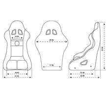 गैलरी व्यूवर में इमेज लोड करें, NRG FIA Competition Seat w/Competition Fabric &amp; FIA Homologated Free Driving Position