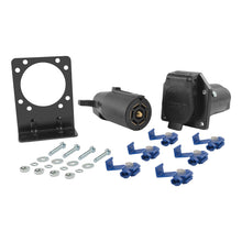 Load image into Gallery viewer, Curt 7-Way RV Blade Connector Plug &amp; Socket w/Hardware (Packaged)