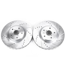 Carica l&#39;immagine nel visualizzatore di Gallery, Power Stop 05-14 Subaru Impreza Front Evolution Drilled &amp; Slotted Rotors - Pair