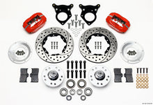 गैलरी व्यूवर में इमेज लोड करें, Wilwood Forged Dynalite Front Kit 11.00in Drilled Red 87-93 Mustang 5 Lug