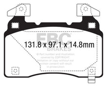 Laden Sie das Bild in den Galerie-Viewer, EBC 14+ Cadillac CTS Vsport 3.6 Twin Turbo Redstuff Front Brake Pads