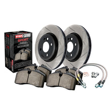 Cargar imagen en el visor de la galería, StopTech 06-12 VW GTI / 05-07 Jetta / 07-13 EOS Slotted Front Sport Brake Kit