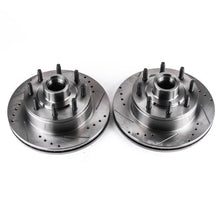 Carica l&#39;immagine nel visualizzatore di Gallery, Power Stop 2007 Ford E-150 Front Evolution Drilled &amp; Slotted Rotors - Pair