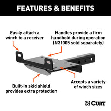 Carica l&#39;immagine nel visualizzatore di Gallery, Curt Hitch-Mounted Winch Mount (Fits 2in Receiver)