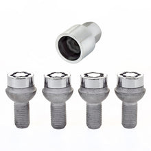 Laden Sie das Bild in den Galerie-Viewer, McGard Wheel Lock Bolt Set - 4pk. (Radius Seat) M12X1.5 / 17mm Hex / 23.3mm Shank Length - Chrome