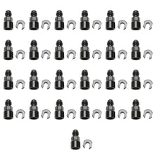 Carica l&#39;immagine nel visualizzatore di Gallery, Russell Performance -6 AN Male to 3/8in SAE Quick-Disc Female EFI Adapter Fitting(Bulk Qty 25)-Black