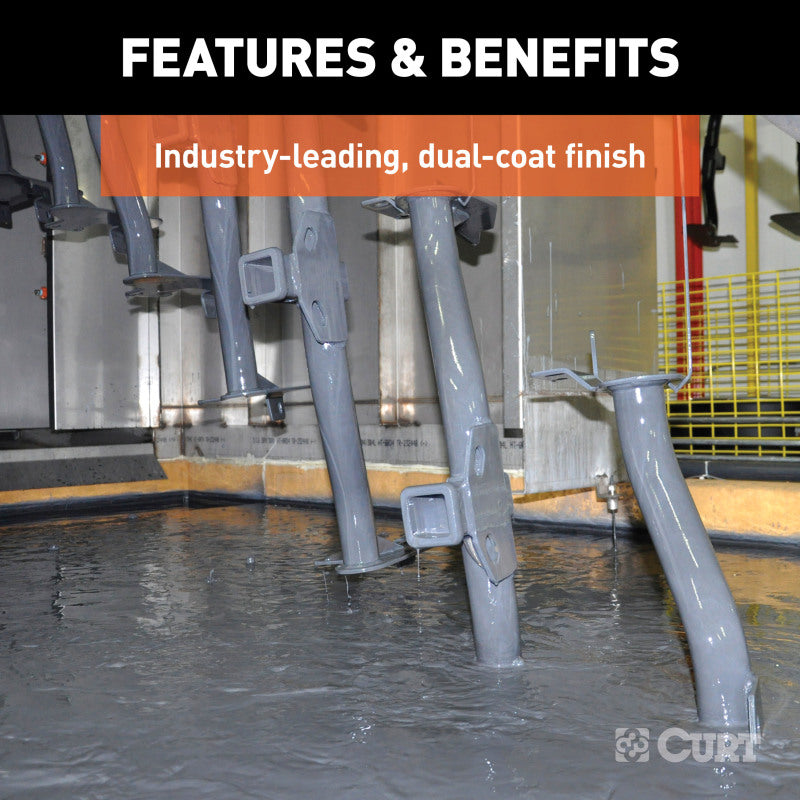 Curt Universal Weld-On Trailer Hitch 2in Receiver (18in to 60in Frames 11-1/2in Drop)