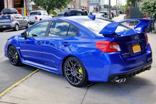 Carica l'immagine nel visualizzatore di Gallery, Rally Armor 15-18 Subaru WRX/STi Sedan UR Black Mud Flap w/ Green Logo
