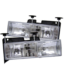 Laden Sie das Bild in den Galerie-Viewer, Spyder Chevy C/K Series 1500/2500 88-99/Chevy Tahoe 95-99Crystal Glass Headlights Chrm HD-YD-CCK88-C