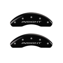 Cargar imagen en el visor de la galería, MGP Front set 2 Caliper Covers Engraved Front Insight Black finish silver ch